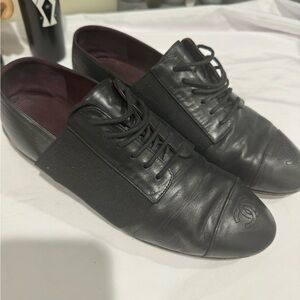 Chanel uniform Shoes black oxford size 38